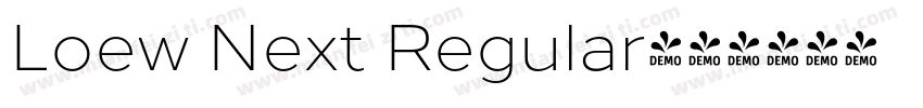 Loew Next Regular字体转换